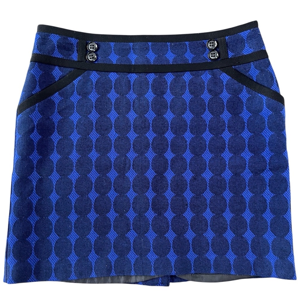 Forenza Blue and Black Mini Skirt for Work